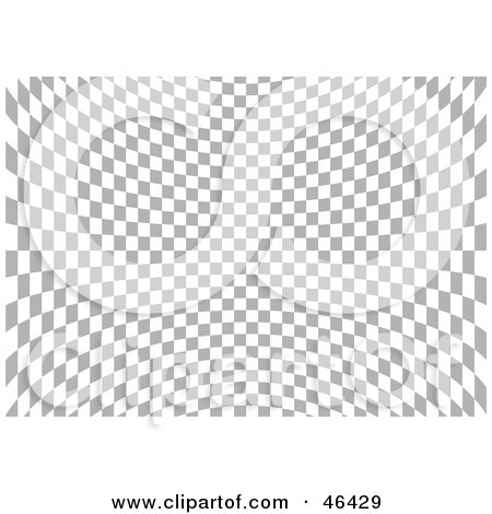 Royalty-Free (RF) Clipart Illustration of a Radiating Checkered Optical Illusion Background by dero