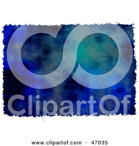Clipart Illustration of a Blue Grunge Textured Background by Prawny