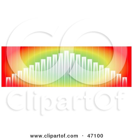 Clipart Illustration of a Rainbow Colored Graph Background by Prawny