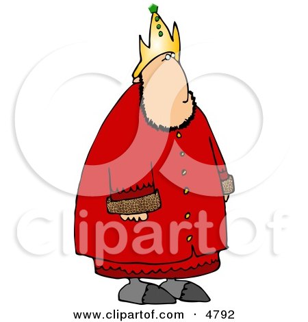 Crowned Royal King of a Nation Clipart by djart