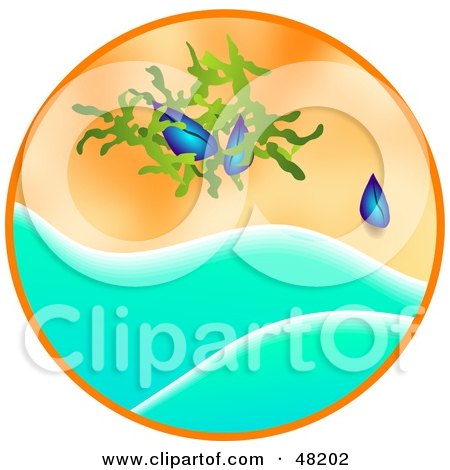 Royalty-Free (RF) Clipart Illustration of Mussels Washed Up On A Beach by Prawny
