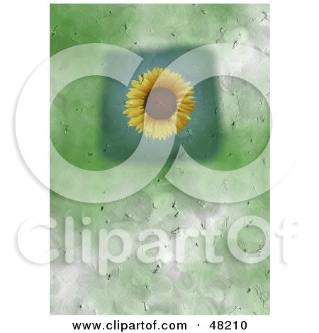 Royalty-Free (RF) Clipart Illustration of a Textured Sunflower Background by Prawny