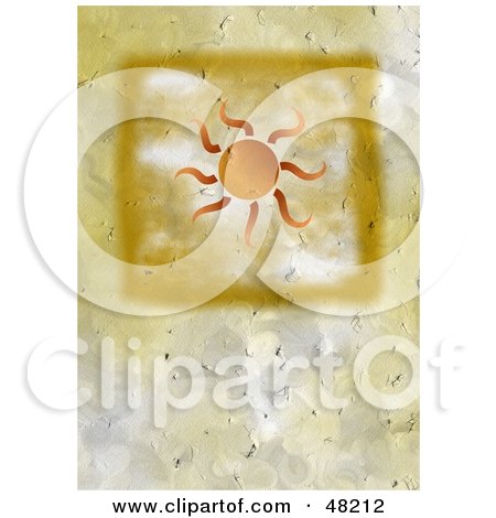 Royalty-Free (RF) Clipart Illustration of a Textured Summer Sun Background by Prawny