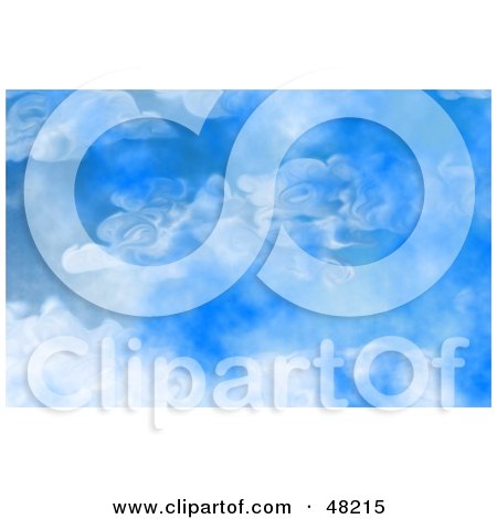 Royalty-Free (RF) Clipart Illustration of Beautiful Transparent Clouds In The Blue Sky by Prawny