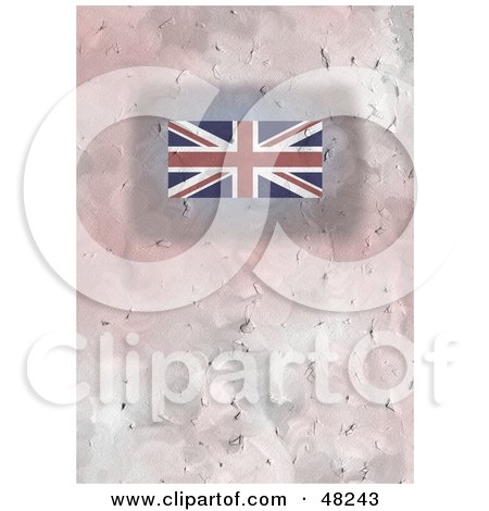 Royalty-Free (RF) Clipart Illustration of a Textured Union Jack Flag Background by Prawny