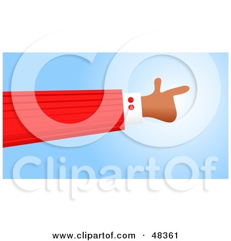 Royalty-Free (RF) Clipart Illustration of a Handy Hand Pointing Right by Prawny
