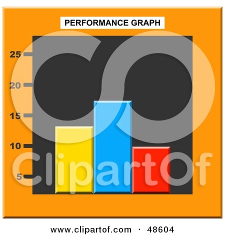 Royalty-Free (RF) Clipart Illustration of a Colorful Performance Bar Graph by Prawny