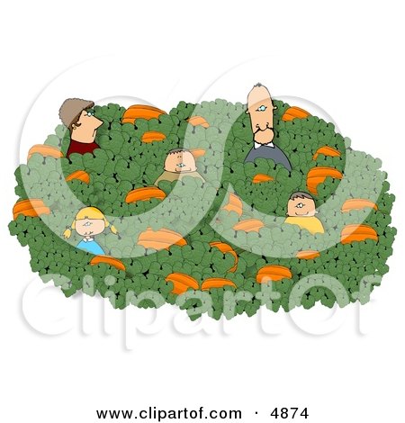 Family Looking for that Perfect Halloween Pumpkin in a Farmer's Pumpkin Patch Posters, Art Prints