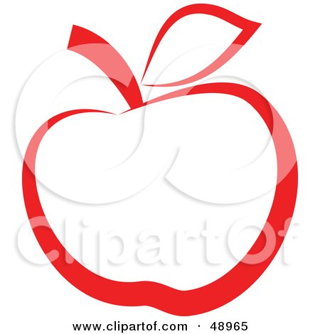 Royalty-Free (RF) Clipart Illustration of a Red Apple by Prawny
