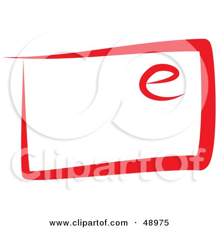 Royalty-Free (RF) Clipart Illustration of a Red Email by Prawny