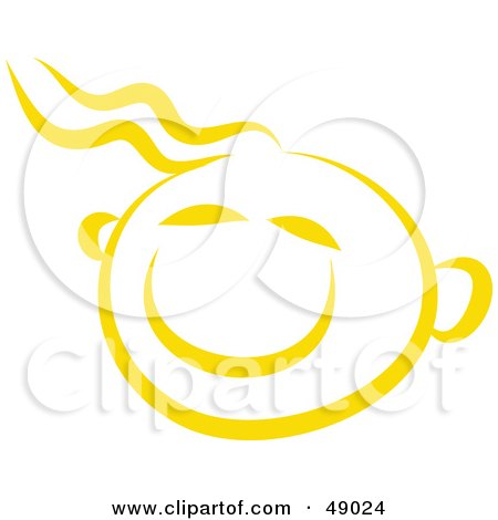 Royalty-Free (RF) Clipart Illustration of a Yellow Happy Child's Face by Prawny