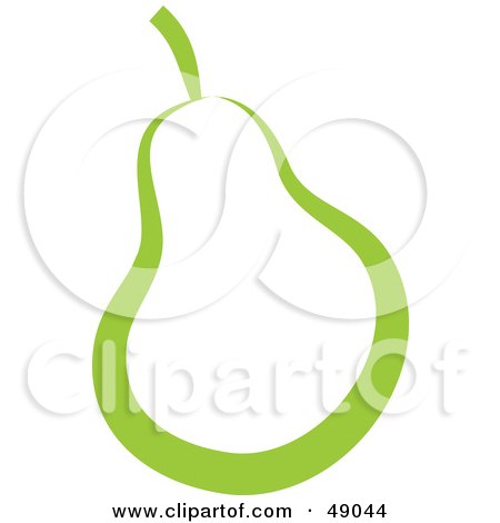 Royalty-Free (RF) Clipart Illustration of a Green Pear by Prawny