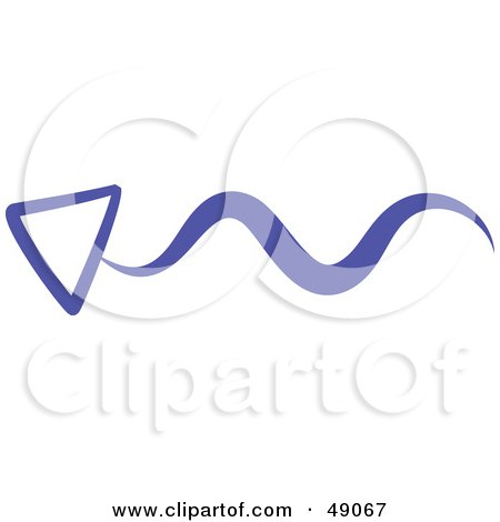 Royalty-Free (RF) Clipart Illustration of a Squiggly Arrow by Prawny