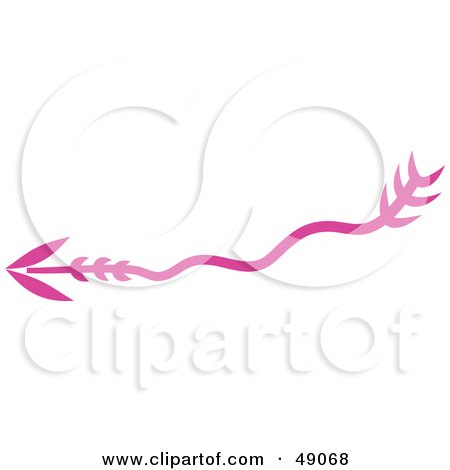 Royalty-Free (RF) Clipart Illustration of a Pink Arrow by Prawny