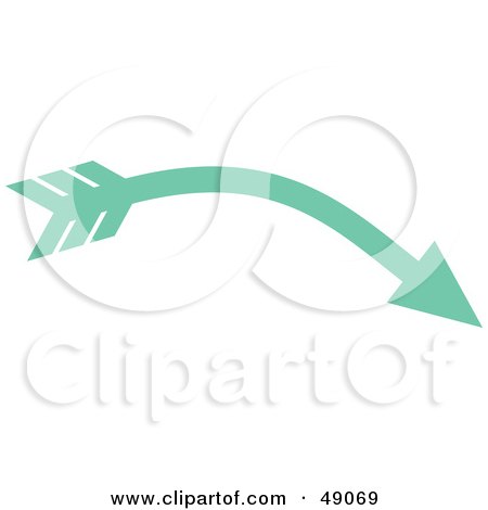 Royalty-Free (RF) Clipart Illustration of a Curved Arrow by Prawny
