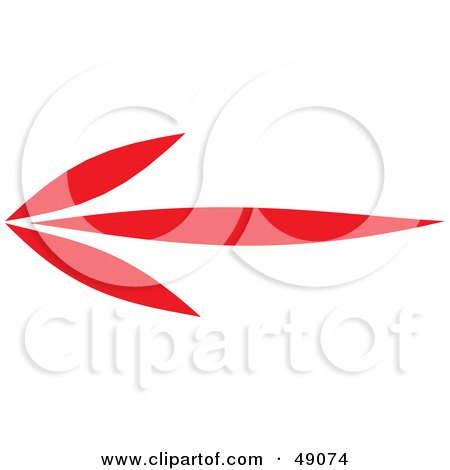 Royalty-Free (RF) Clipart Illustration of a Red Arrow by Prawny