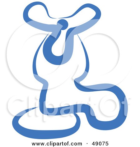 Royalty-Free (RF) Clipart Illustration of a Blue Faucet by Prawny