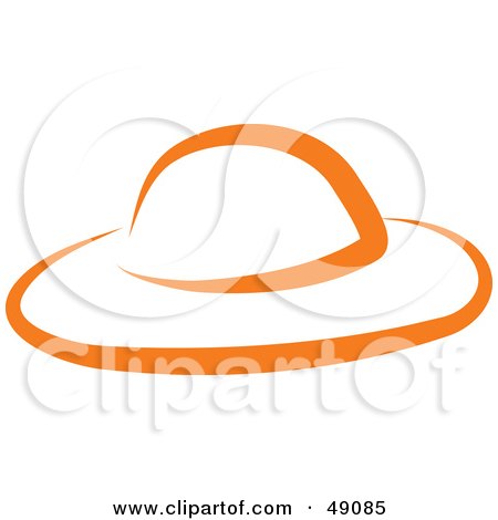 Royalty-Free (RF) Clipart Illustration of an Orange Hat by Prawny