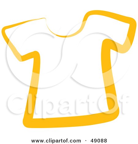Royalty-Free (RF) Clipart Illustration of a Yellow T Shirt by Prawny