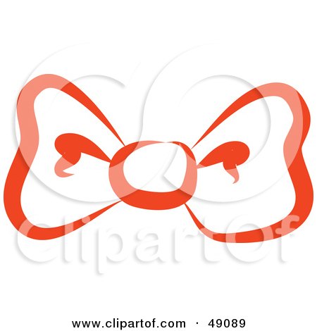 Royalty-Free (RF) Clipart Illustration of a Red Bow Tie by Prawny