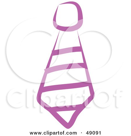 Royalty-Free (RF) Clipart Illustration of a Purple Tie by Prawny