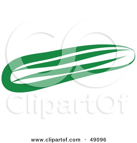 Royalty-Free (RF) Clipart Illustration of a Green Cucumber by Prawny