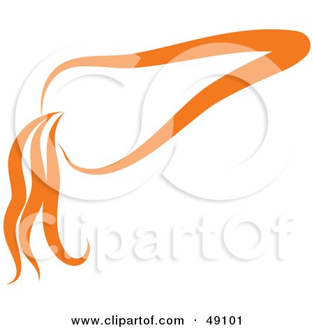 Royalty-Free (RF) Clipart Illustration of an Orange Carrot by Prawny