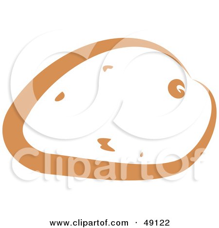 Royalty-Free (RF) Clipart Illustration of a Brown Potato by Prawny