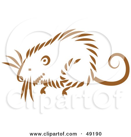 Royalty-Free (RF) Clipart Illustration of a Brown Mouse by Prawny