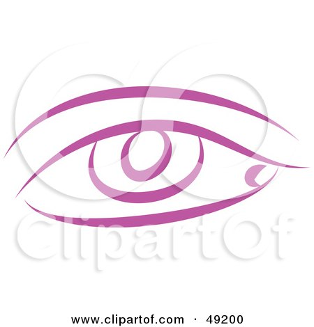 Royalty-Free (RF) Clipart Illustration of a Purple Eye by Prawny
