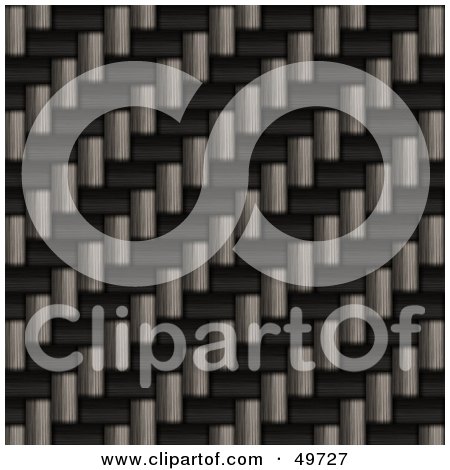 Royalty-Free (RF) Clipart Illustration of an Extreme Closeup of Black Carbon Fiber by Arena Creative