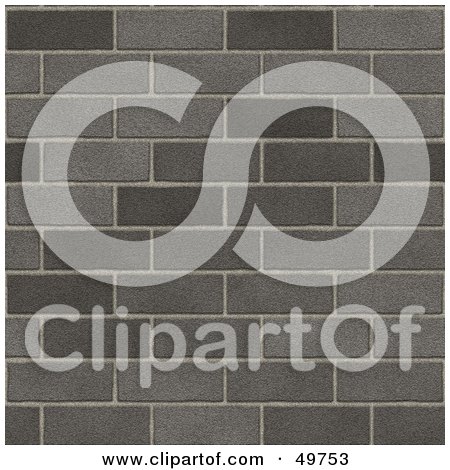 Royalty-Free (RF) Clipart Illustration of a Background Of A Gray Brick Wall by Arena Creative