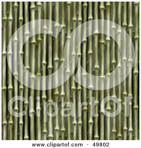 Royalty-Free (RF) Clipart Illustration of a Green Bamboo Stalk Background by Arena Creative
