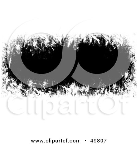 Royalty-Free (RF) Clipart Illustration of a Black Grunge Box Over White by Arena Creative
