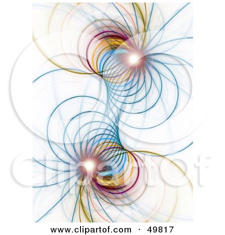 Royalty-Free (RF) Clipart Illustration of a Double Ended Fractal Tunnel With Flares by Arena Creative