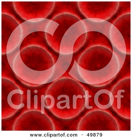 Royalty-Free (RF) Clipart Illustration of a Background of Red Suction Cups by Arena Creative