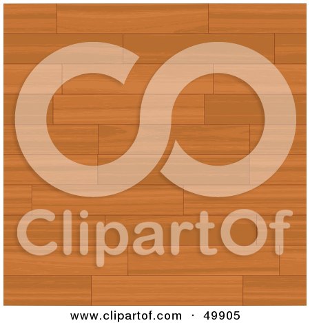 Royalty-Free (RF) Clipart Illustration of a Background of Wooden Flooring Set in Place by Arena Creative