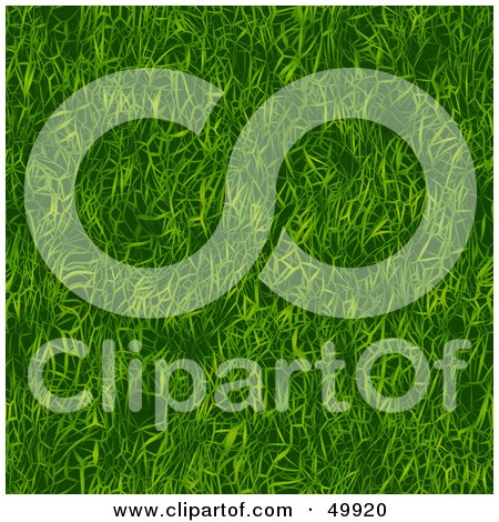 Royalty-Free (RF) Clipart Illustration of a Seamless Green Grass Texture by Arena Creative