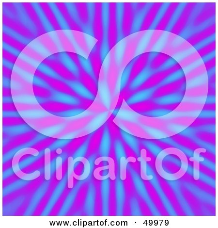 Royalty-Free (RF) Clipart Illustration of a Purple and Blue Kaleidoscope Burst Background by Arena Creative