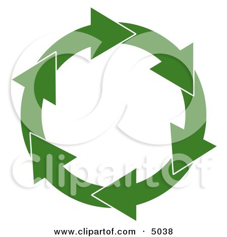 Circular Arrow Recycling Symbol Clipart by djart