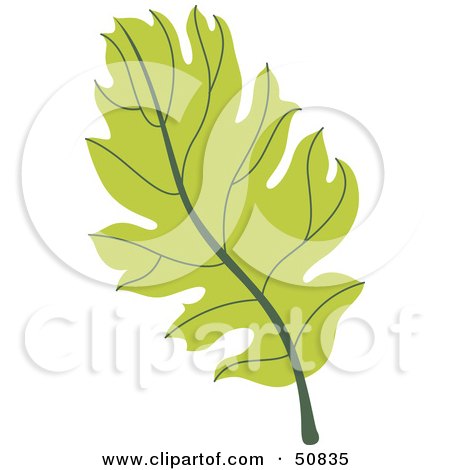 Royalty-Free (RF) Clipart Illustration of an Autumn Leaf - Version 7 by Cherie Reve