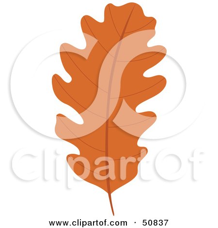 Royalty-Free (RF) Clipart Illustration of an Autumn Leaf - Version 5 by Cherie Reve