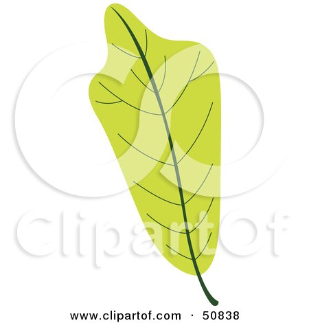 Royalty-Free (RF) Clipart Illustration of an Autumn Leaf - Version 1 by Cherie Reve
