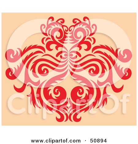 Royalty-Free (RF) Clipart Illustration of a Deco Pattern - Version 3 by Cherie Reve