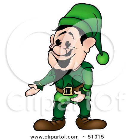 Royalty-Free (RF) Clipart Illustration of a Male Dwarf - Version 1 by dero