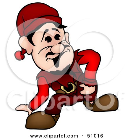 Royalty-Free (RF) Clipart Illustration of a Male Dwarf - Version 2 by dero