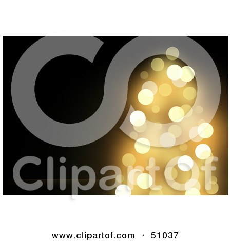 Royalty-Free (RF) Clipart Illustration of a Gold Christmas Background by dero