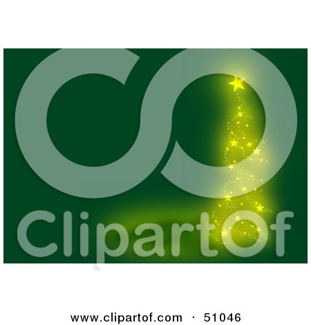 Royalty-Free (RF) Clipart Illustration of a Green Christmas Background - Version 4 by dero