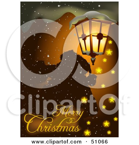 Royalty-Free (RF) Clipart Illustration of a Merry Christmas Greeting - Version 5 by dero