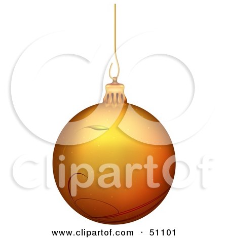 Royalty-Free (RF) Clipart Illustration of a Christmas Ornament - Version 3 by dero